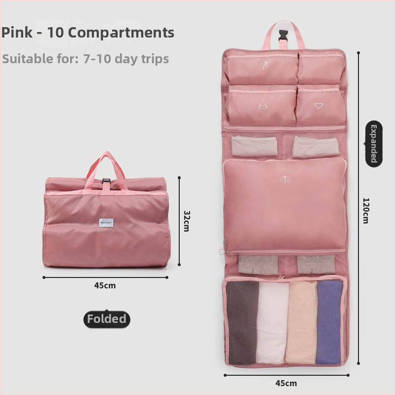 Daidweil kubveidīgs pakārts uzglabāšanas organizētājs ceļojumiem un mājas lietošanai, modelis 250828, poliesters, organizēšanai