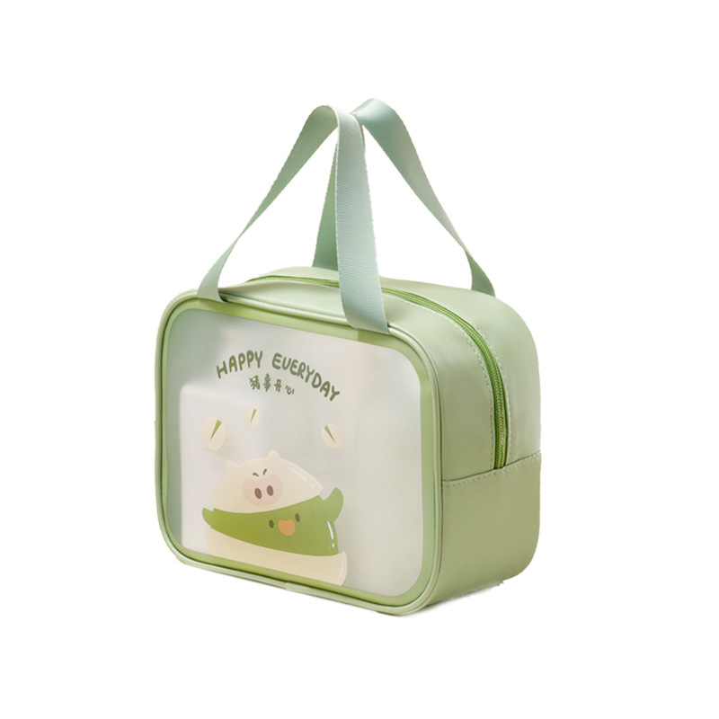 Kosmētikas soma un higiēnas soma - ūdensnecaurlaidīga, divslāņu uzglabāšana, liela ietilpība, PVC materiāls, rokassomas stils