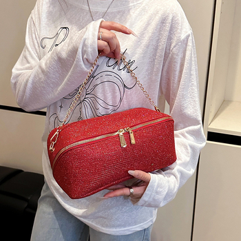 Козметична чанта, специален материал, полиестерна подплата, за жени, ежедневна употреба, есен 2025