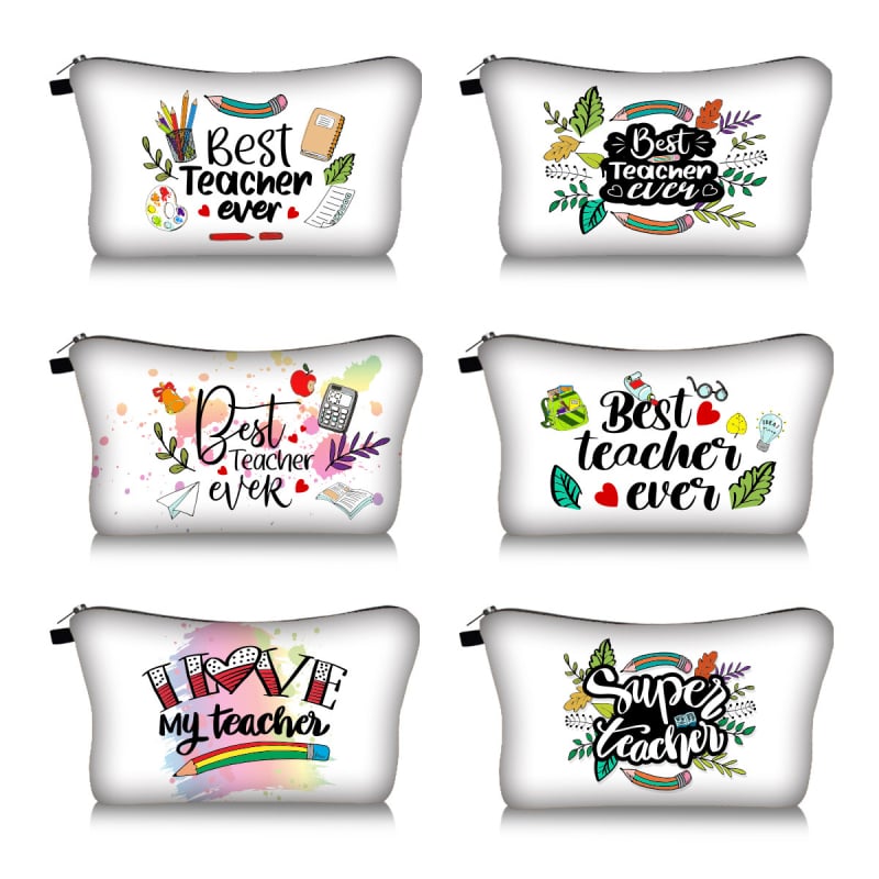 Козметична чанта за пътуване — дишаща, ултралека, разширяваща се; Материал: полиестер; Дизайн: буквен принт; Подплата: полиестер; За: унисекс