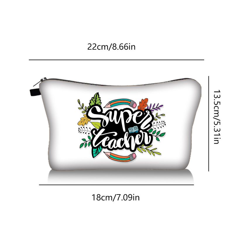 Козметична чанта за пътуване — дишаща, ултралека, разширяваща се; Материал: полиестер; Дизайн: буквен принт; Подплата: полиестер; За: унисекс