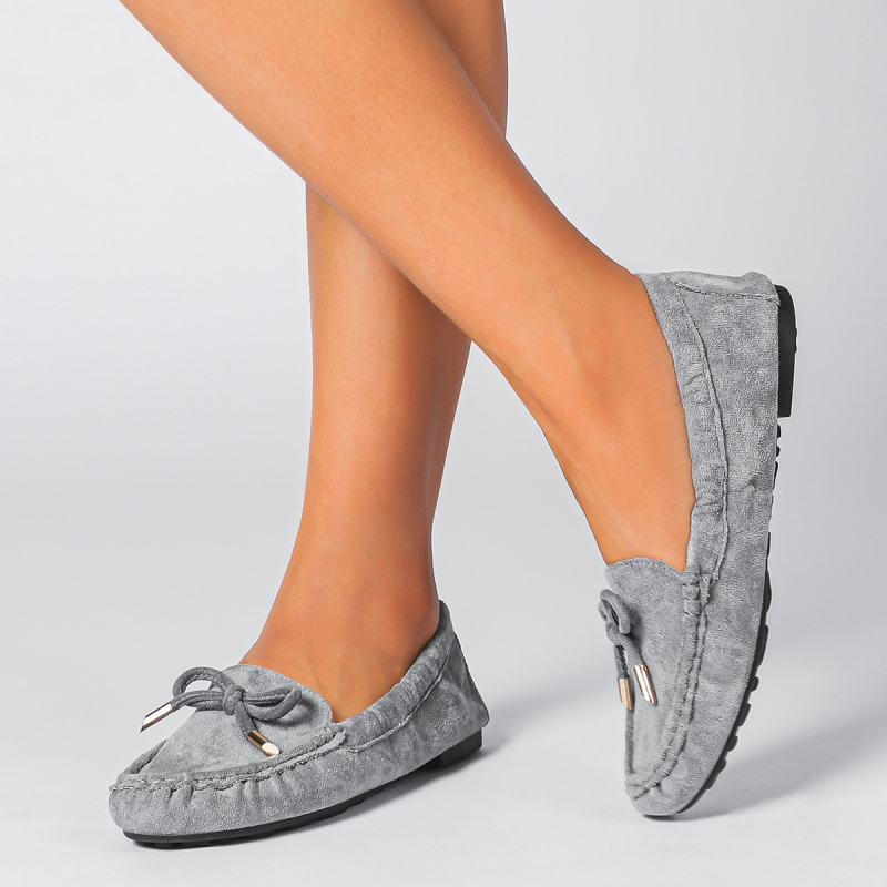 Sieviešu Egg Roll Shoes — Korejas stilā, apaļa purngala, nubuka augšdaļa, teļa cīpslas zole, mikrošķiedras oderē, zemais papēdis 1–3 cm