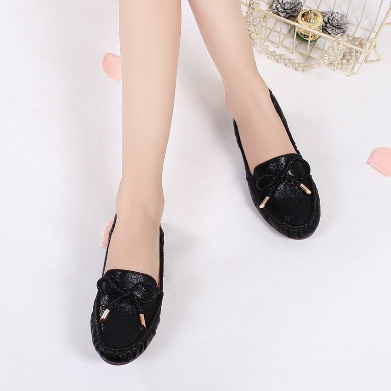 Sieviešu Egg Roll Shoes — Korejas stilā, apaļa purngala, nubuka augšdaļa, teļa cīpslas zole, mikrošķiedras oderē, zemais papēdis 1–3 cm