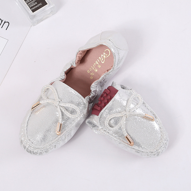 Sieviešu Egg Roll Shoes — Korejas stilā, apaļa purngala, nubuka augšdaļa, teļa cīpslas zole, mikrošķiedras oderē, zemais papēdis 1–3 cm