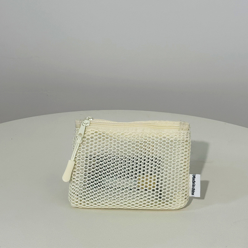 Kosmētikas soma no sietiņa, kubveida forma, viegla, liela ietilpība, modelis D072