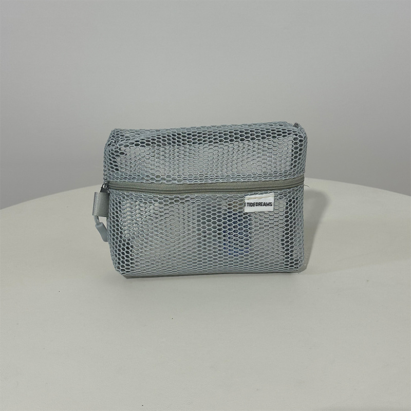 Kosmētikas soma no sietiņa, kubveida forma, viegla, liela ietilpība, modelis D072