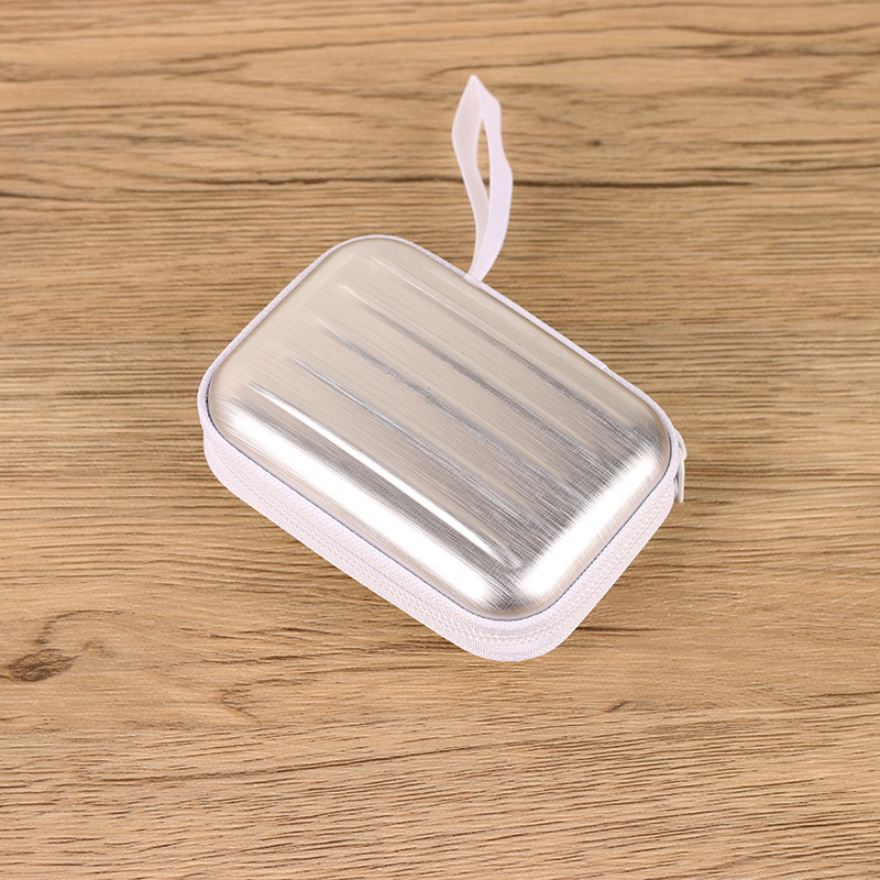 Kosmētikas soma ēterisko eļļu uzglabāšanai, no tinplate materiāla, daudzfunkcionāla, paredzēta kosmētikai, mūsdienīgs minimālisma stils