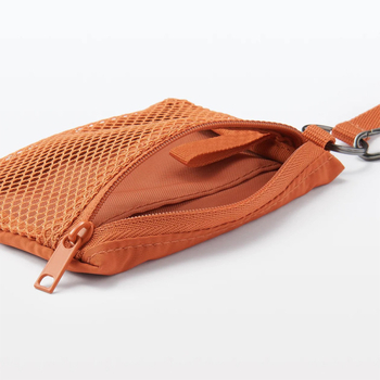 APK I Ceļojumu uzglabāšanas soma ar tīklu dubultajam nodalījumam, poliestera šķiedra, japāņu stils, modelis 2025M-1