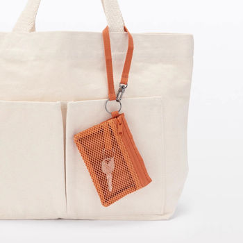 APK I Ceļojumu uzglabāšanas soma ar tīklu dubultajam nodalījumam, poliestera šķiedra, japāņu stils, modelis 2025M-1