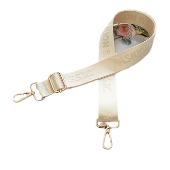 Ремък за рамо за чанти, жакардова шарка с букви, канвас