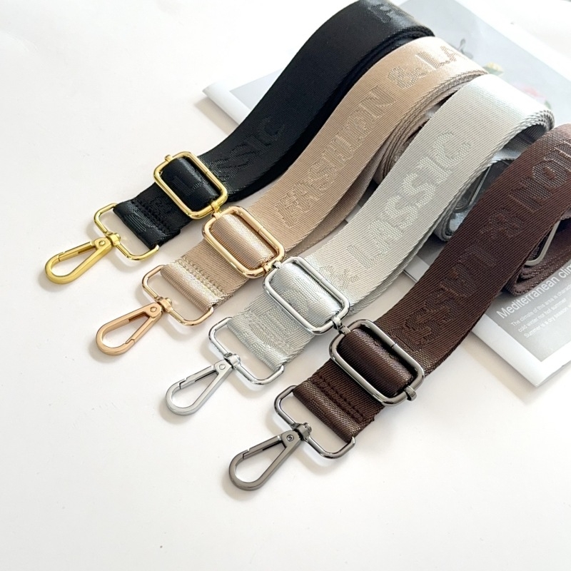 Ιμάντας ώμου για τσάντες, Jacquard με γράμματα, καμβάς