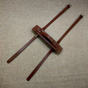 Презрамка за чанта от микрофибър кожа, райе модел, ултра лек, марка Iengye cold leaves