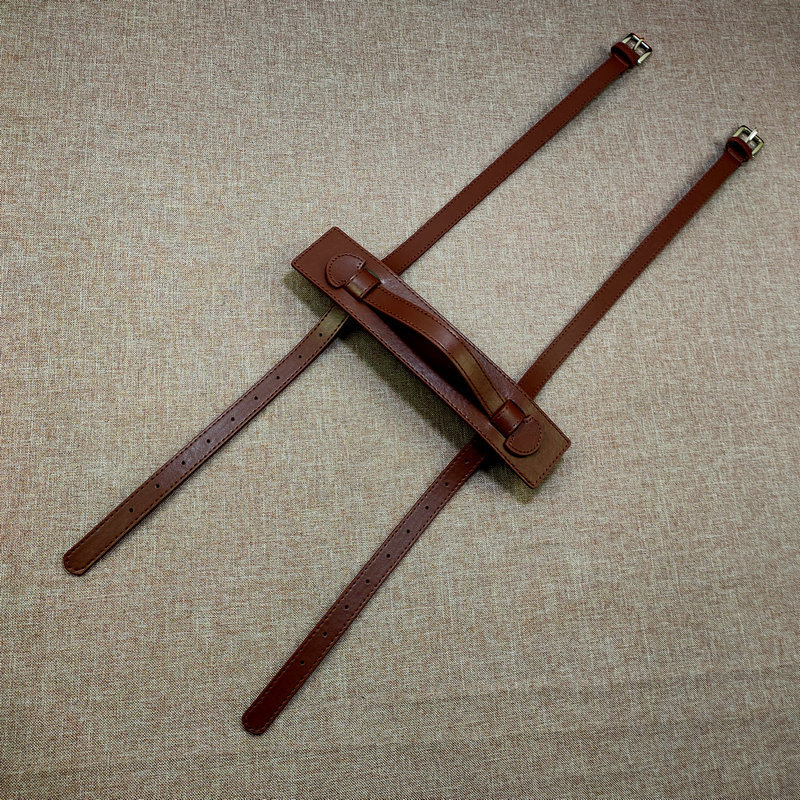 Презрамка за чанта от микрофибър кожа, райе модел, ултра лек, марка Iengye cold leaves