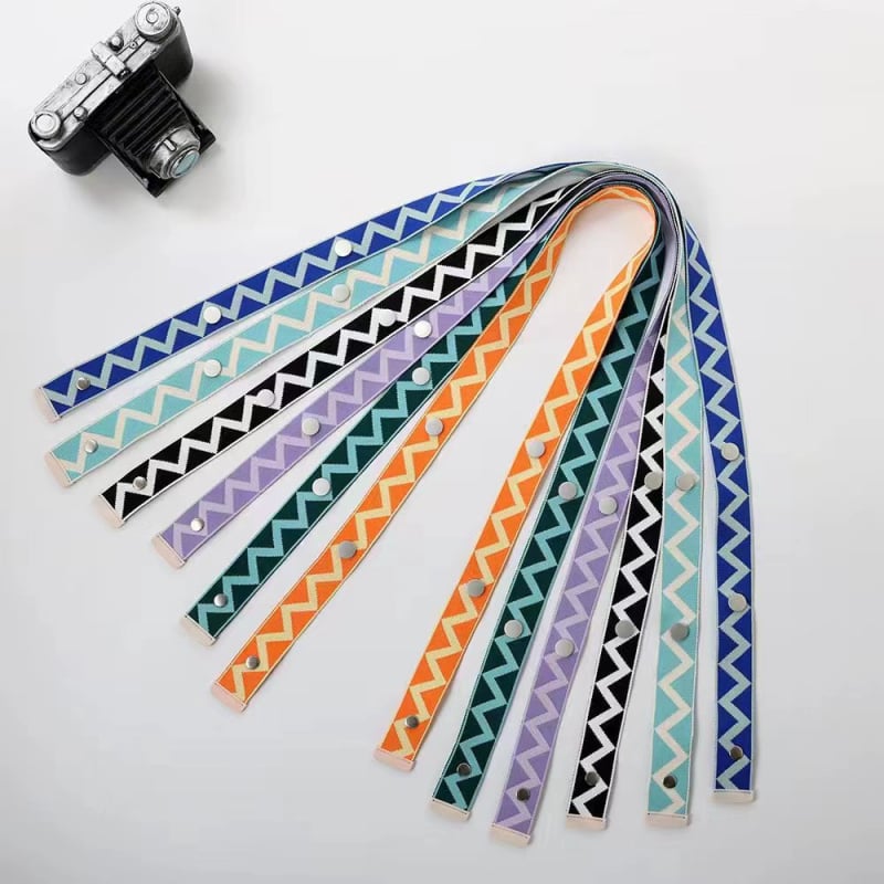 Ζώνη τσάντας/ώμου – πολυεστέρας, γεωμετρικά υφασμένος σχεδιασμός, ριγέ μοτίβο, υπερ-ελαφρύ, ανθεκτικό στη φθορά