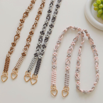 Breezylife Ιμάντας ώμου από βαμβακερό σχοινί — μοτίβο λουλουδιών, Άνοιξη 2025