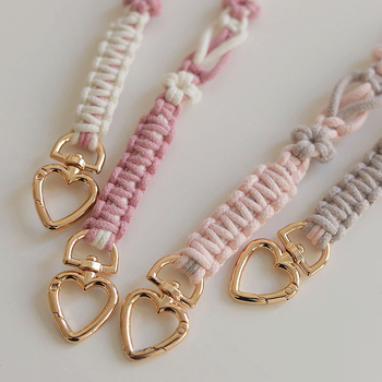 Breezylife Ιμάντας ώμου από βαμβακερό σχοινί — μοτίβο λουλουδιών, Άνοιξη 2025