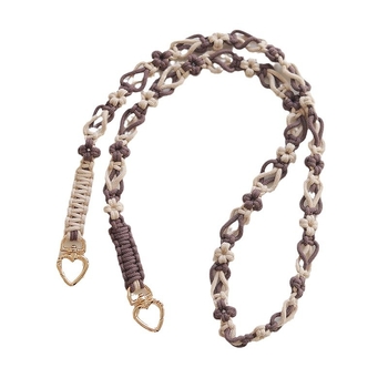 Breezylife Ιμάντας ώμου από βαμβακερό σχοινί — μοτίβο λουλουδιών, Άνοιξη 2025