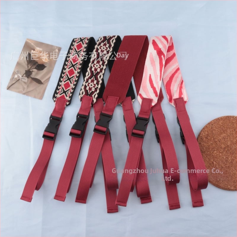 Λουρί τσάντας Juhua, πολυεστέρας, γεωμετρικό μοτίβο, επεκτεινόμενος ιμάντας ώμου, Χειμώνας 2025