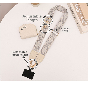 Ιμάντας τσάντας/ώμου - Πολυεστέρας; Λειτουργίες: Αντοχή στη φθορά; Μείωση φόρτου; Προστασία της σπονδυλικής στήλης; Στυλ: Αστική απλότητα; Μοτίβο: Γεωμετρικά μοτίβα