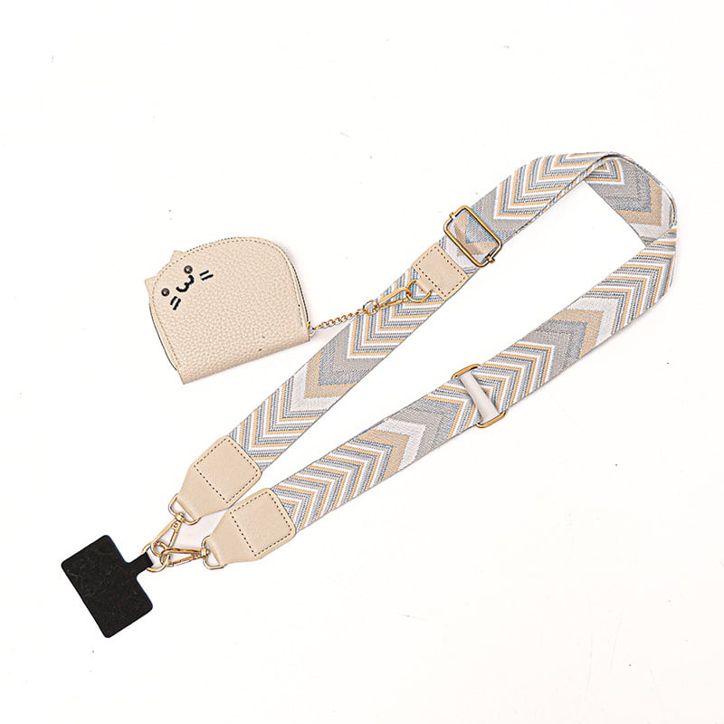 Ιμάντας τσάντας/ώμου - Πολυεστέρας; Λειτουργίες: Αντοχή στη φθορά; Μείωση φόρτου; Προστασία της σπονδυλικής στήλης; Στυλ: Αστική απλότητα; Μοτίβο: Γεωμετρικά μοτίβα