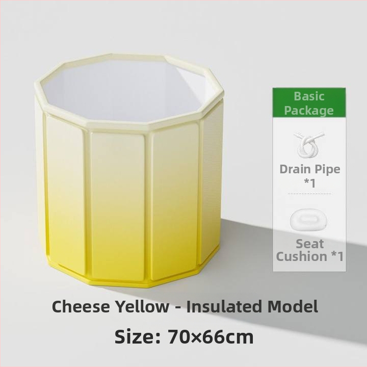 Αναδιπλούμενη λεκάνη μπάνιου από αδιάβροχο ύφασμα για οικιακή χρήση, παχύτερη κατασκευή, χωρίς συναρμολόγηση, για ενήλικες