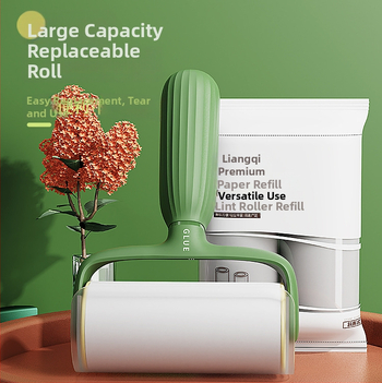 Meow and Kaktuso stiliaus augintinių plaukų šluotelė su nuimamais ritinėliu drabužiams ir sofoms – PP, Zhejiang