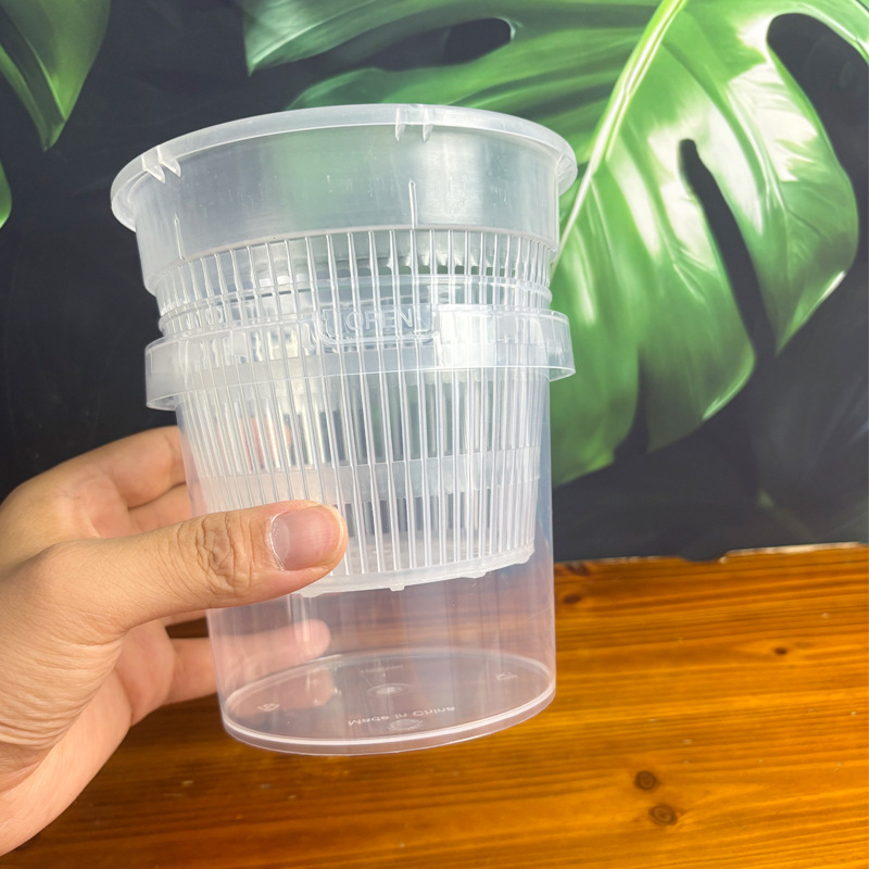 Lonac za orhideje s automatskim zalijevanjem i spremnikom vode, plastični, za podnu upotrebu