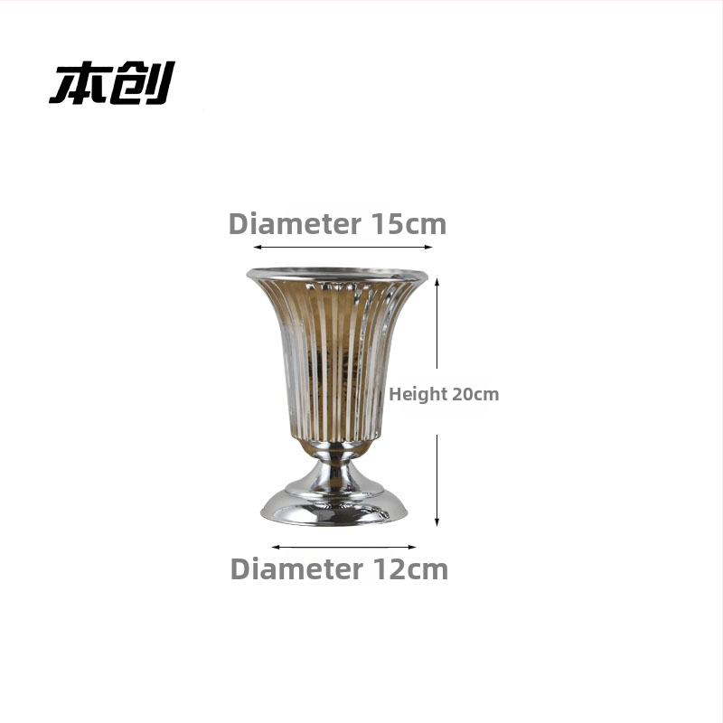 Dzelzs puķu vāzes kāzām un telpu dekorācijai — Benchon; materiāls: dzelzs; stils: 788561635; kategorija: telpas izkārtojuma elementi