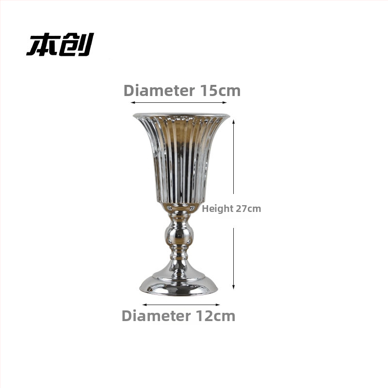 Dzelzs puķu vāzes kāzām un telpu dekorācijai — Benchon; materiāls: dzelzs; stils: 788561635; kategorija: telpas izkārtojuma elementi