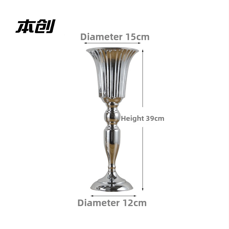 Dzelzs puķu vāzes kāzām un telpu dekorācijai — Benchon; materiāls: dzelzs; stils: 788561635; kategorija: telpas izkārtojuma elementi