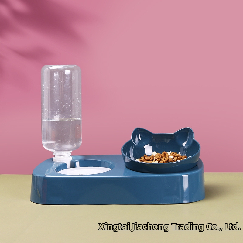 Σετ γάτας με διπλό μπολ και αυτόματη ταϊστρα