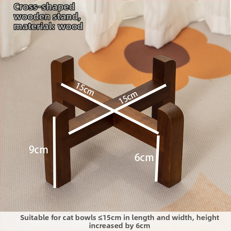 Κεραμικό μπολ γάτας για φαγητό και νερό, μοτίβο μήλου, σχέδιο κατά της ανατροπής