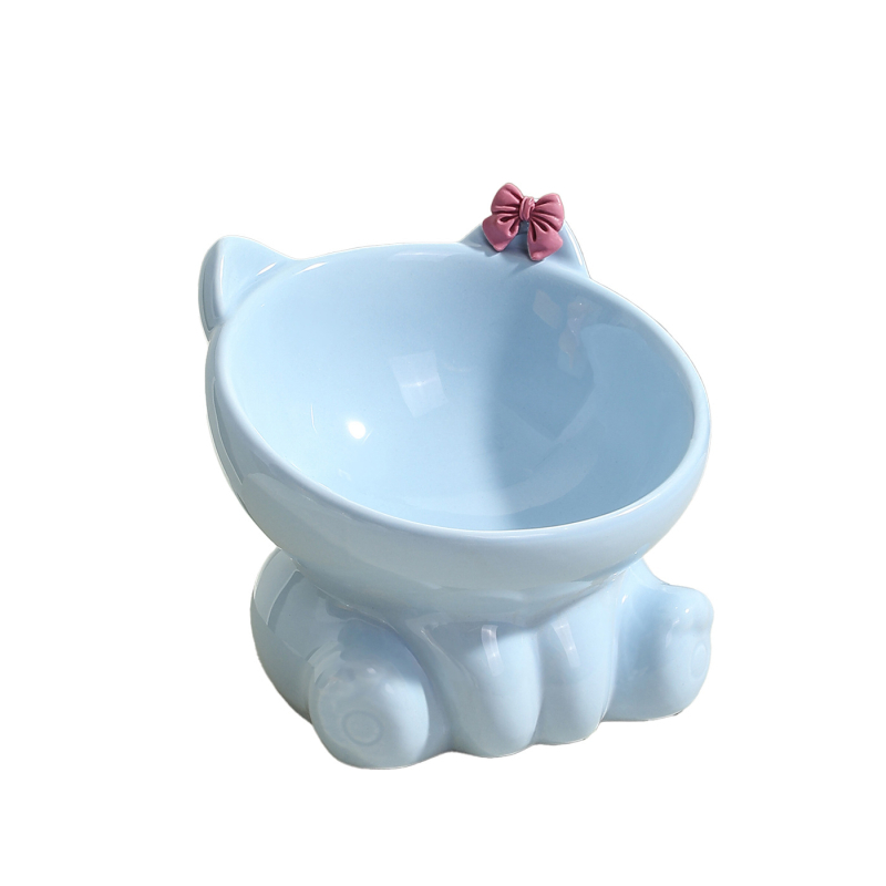 Kaiyue κεραμικό μπολ φαγητού γάτας, χειροκίνητη σίτιση, για γάτες, προέλευση Chaozhou, Guangdong