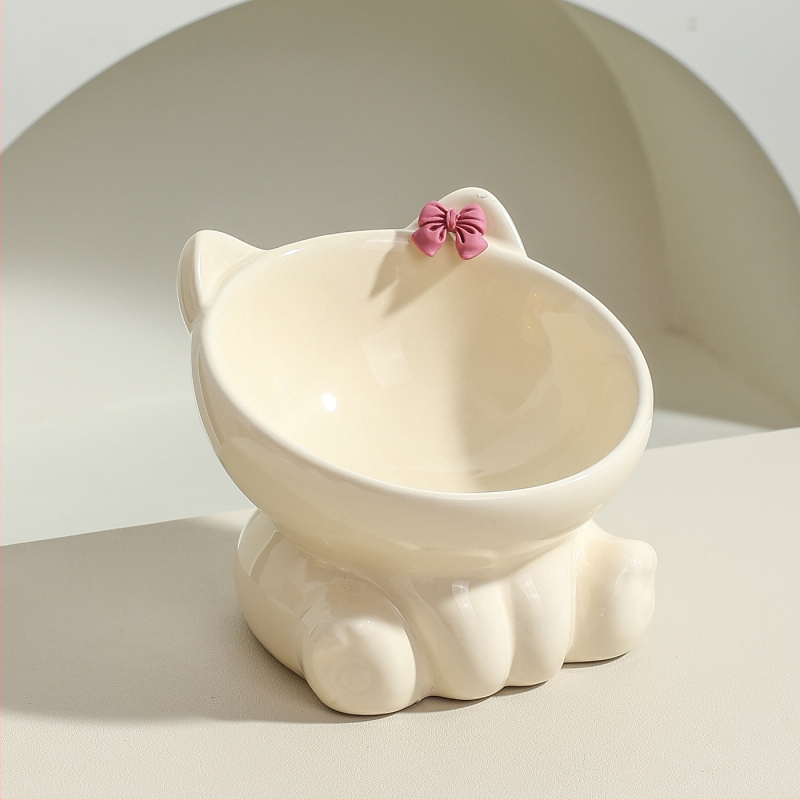 Kaiyue κεραμικό μπολ φαγητού γάτας, χειροκίνητη σίτιση, για γάτες, προέλευση Chaozhou, Guangdong