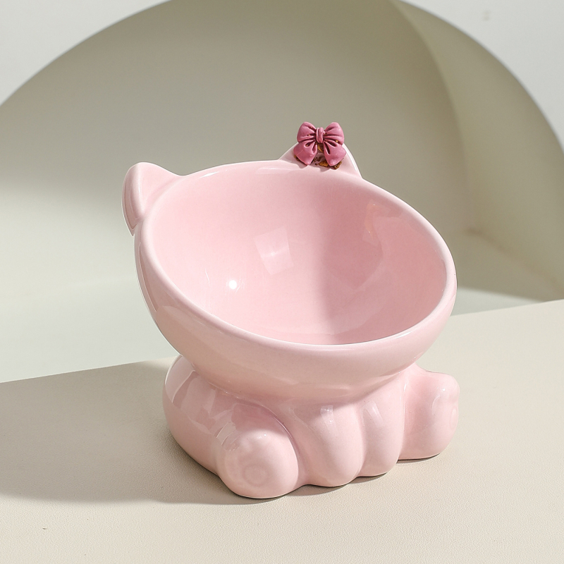 Kaiyue κεραμικό μπολ φαγητού γάτας, χειροκίνητη σίτιση, για γάτες, προέλευση Chaozhou, Guangdong