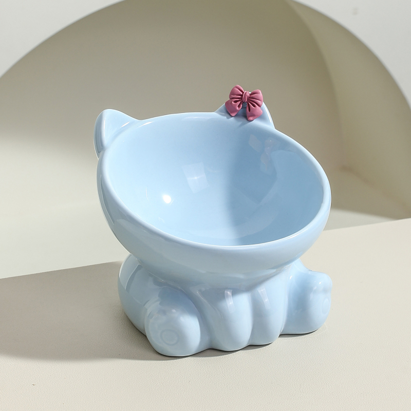 Kaiyue κεραμικό μπολ φαγητού γάτας, χειροκίνητη σίτιση, για γάτες, προέλευση Chaozhou, Guangdong