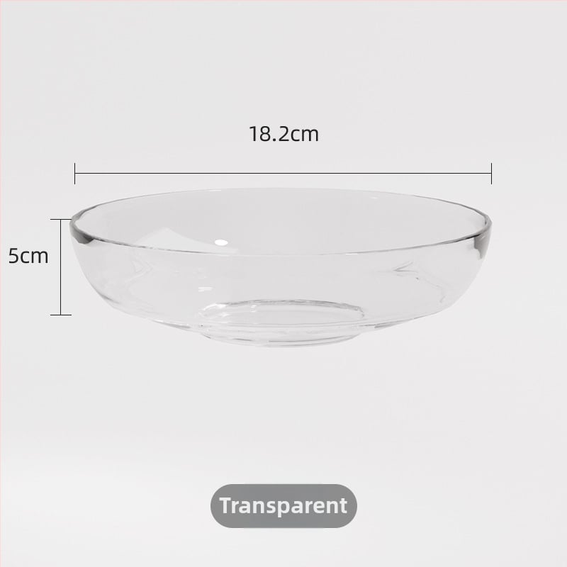 Μπολ φαγητού και ποτίσματος για γάτες και σκύλους, διαφανές γυάλινο μπολ, αυτόματη σίτιση, κατασκευή από πλαστικό και γυαλί