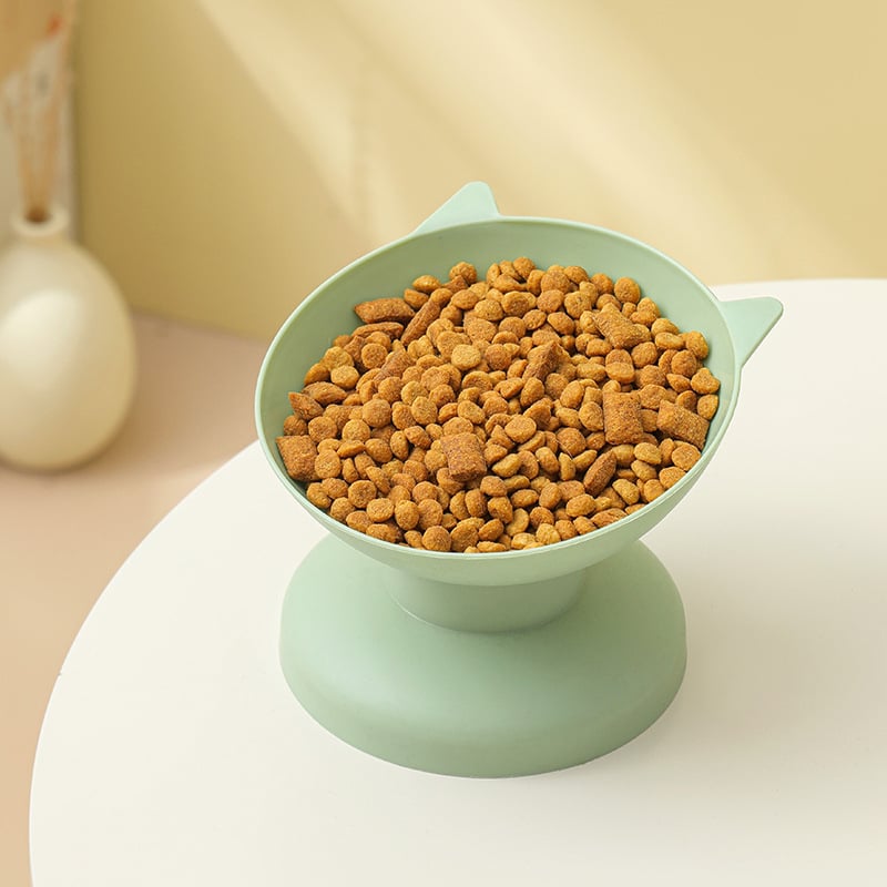 Πλαστικό μπολ γάτας με διπλά μπολ, σετ αυτόματης ταΐσης για γάτες, μάρκα Layla