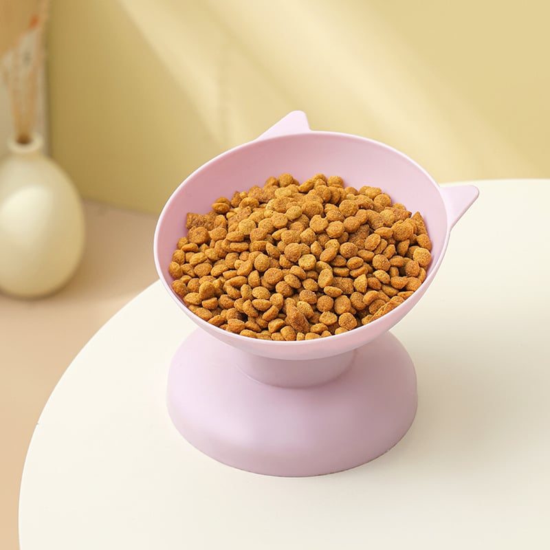 Πλαστικό μπολ γάτας με διπλά μπολ, σετ αυτόματης ταΐσης για γάτες, μάρκα Layla