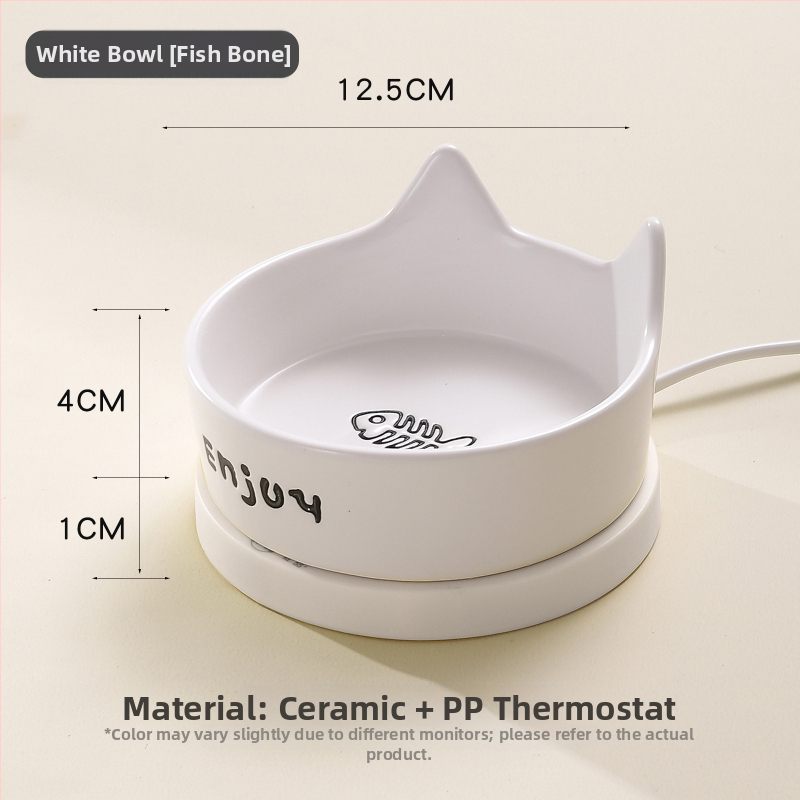 Κεραμικός μονωμένος διανομέας νερού για γάτες με σταθερή θερμοκρασία, χωρίς ευφυείς λειτουργίες