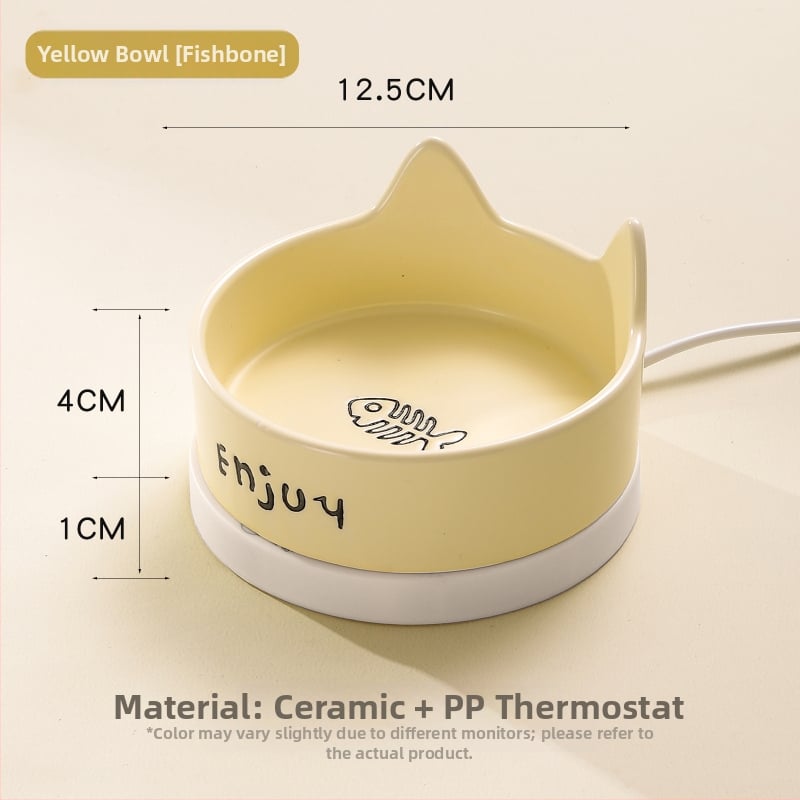 Κεραμικός μονωμένος διανομέας νερού για γάτες με σταθερή θερμοκρασία, χωρίς ευφυείς λειτουργίες