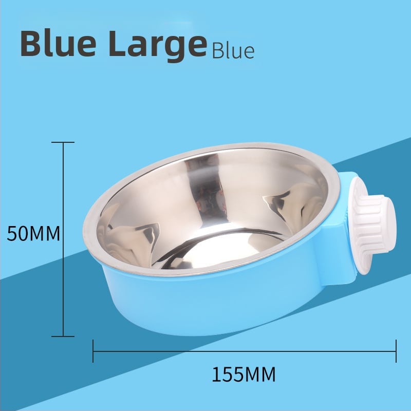 Μπολ φαγητού και ποτού για γάτες από ανοξείδωτο ατσάλι με κρεμάμενο σχεδιασμό