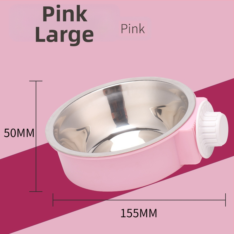 Μπολ φαγητού και ποτού για γάτες από ανοξείδωτο ατσάλι με κρεμάμενο σχεδιασμό