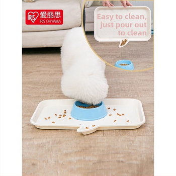 Kaķu un suņu ēdiena padevējs – noplūdes drošs paliktnis, ūdensnoturīgs kaķa bļodai paliktnis, PP materiāls, zīmols Alice