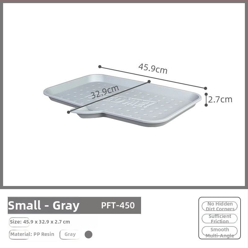 Kaķu un suņu ēdiena padevējs – noplūdes drošs paliktnis, ūdensnoturīgs kaķa bļodai paliktnis, PP materiāls, zīmols Alice