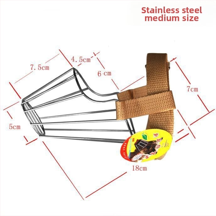 Μεταλλική μουζίλα σκύλου, Αντιδαγκωτική προστασία στόματος