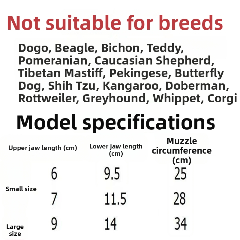 Μεταλλική μουζίλα σκύλου, Αντιδαγκωτική προστασία στόματος