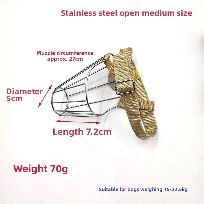 Μεταλλική μουζίλα σκύλου, Αντιδαγκωτική προστασία στόματος