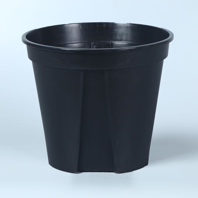 Wing Green kružna plastična posuda za cvijeće s debelim stijenkama, bijelo-zelena, dizajn kontrole korijena, promjer 14-36 cm