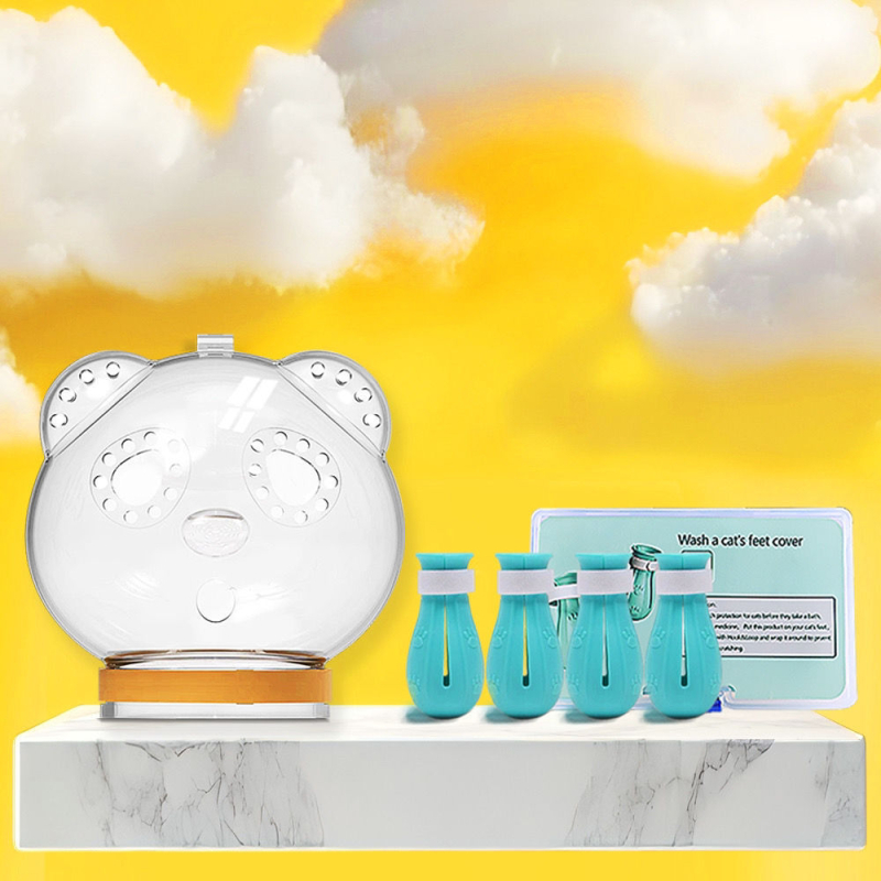 Κεφαλή προστασίας γάτας από δάγκωμα και γρατζουνιές, πλαστικό υλικό, για μπάνιο και κοπή νυχιών